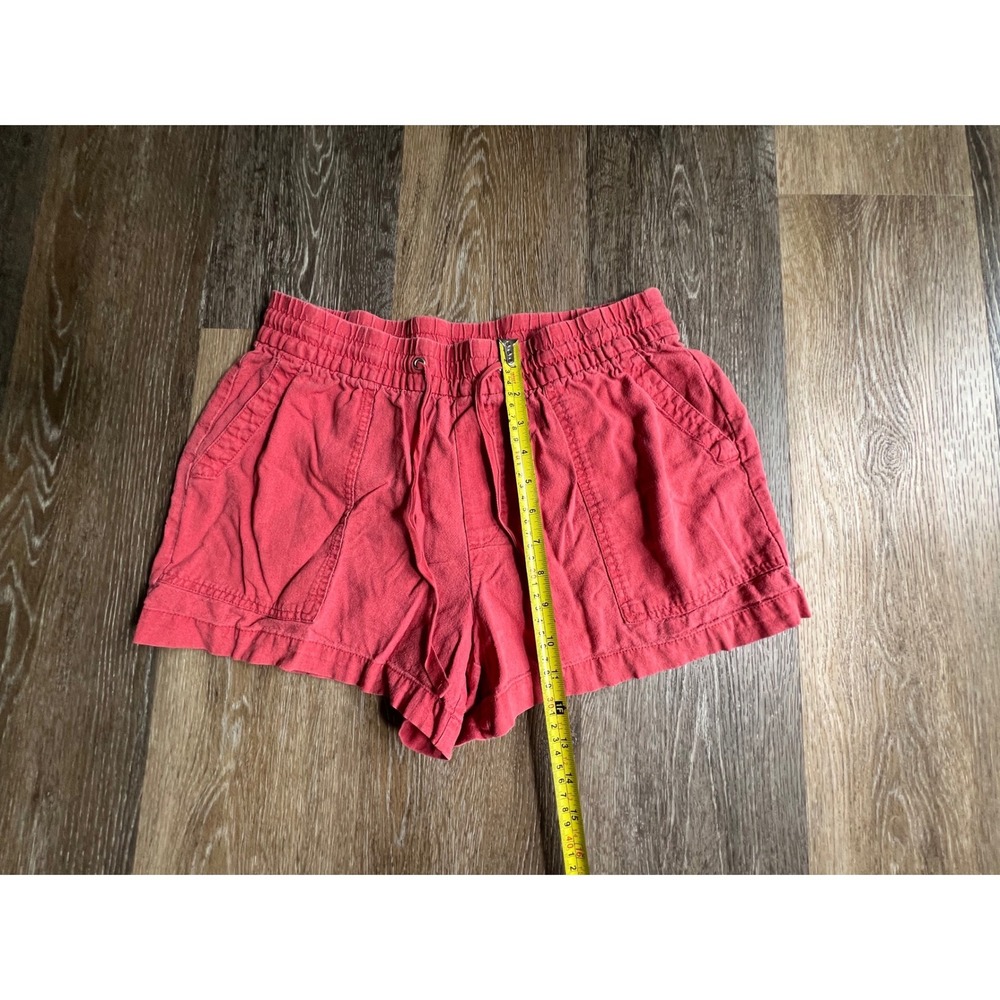 GAP Shorts Womens S Pink Excellent Elastic Waist Drawstring Linen Blend Casual - Picture 4 of 6